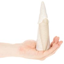 Artikel Dekofigur Wichtel Keramik 18cm Weißgrau Naturfarben 3er-Set Innenbereich