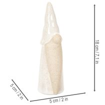 Artikel Dekofigur Wichtel Keramik 18cm Weißgrau Naturfarben 3er-Set Innenbereich
