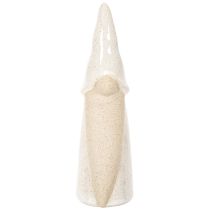 Artikel Dekofigur Wichtel Keramik 18cm Weißgrau Naturfarben 3er-Set Innenbereich
