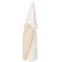 Artikel Dekofigur Wichtel Keramik 18cm Weißgrau Naturfarben 3er-Set Innenbereich