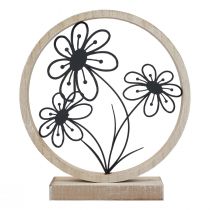 Artikel Metallblumen Tischdeko Holz Metall Frühlingsdeko H19cm