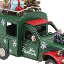 Artikel Weihnachtsdeko Auto Weihnachtsauto Vintage Grün L17cm