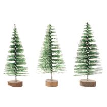 Artikel Künstliche Mini-Tannenbäume 6 cm beschneit Set 12 Stück Kunststoff Innenbereich