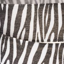 Artikel Geschenkband Zebramuster 25mm x 20m Schwarz-Weiß Polyester
