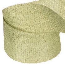 Artikel Dekoband Polyester Glittergewebe 55mm 15m Hellgrün für Geschenkverpackungen und Dekoration