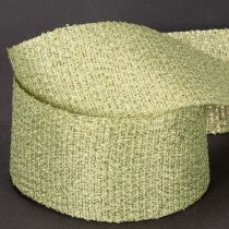 Artikel Dekoband Polyester Glittergewebe 55mm 15m Hellgrün für Geschenkverpackungen und Dekoration