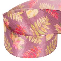 Artikel Dekoband Polyester Herbstlaub 40mm x 15m Lila Mehrfarbig Innenbereich