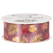 Artikel Dekoband Polyester Herbstlaub 40mm x 15m Lila Mehrfarbig Innenbereich