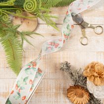 Artikel Geschenkband Polyester Herbst Hagebutten Blätter 40mm 18m