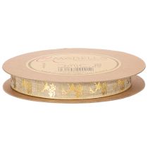 Artikel Dekoband Polyester Hirschmotiv 15mm x 15m Gold Braun Innenbereich