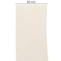 Artikel Dekoband Samtband 40mm 20m Creme Polyester Innenbereich