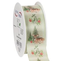 Artikel Dekoband Polyester Reh-Motiv Wald Blumen 40mm 15m Innenbereich