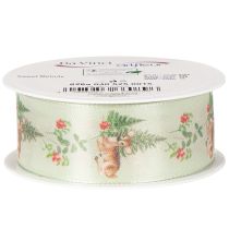 Artikel Dekoband Polyester Reh-Motiv Wald Blumen 40mm 15m Innenbereich