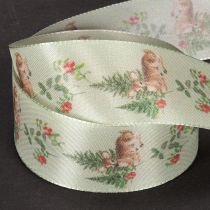 Artikel Dekoband Polyester Reh-Motiv Wald Blumen 40mm 15m Innenbereich
