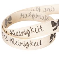 Artikel Polyester Geschenkband 15mm x 18m Beige „Eine Kleinigkeit“