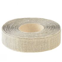 Artikel Dekoband Natur Beige Leinenband 25mm 20m