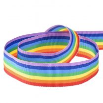 Artikel Dekoband Geschenkband Regenbogen Mehrfarbig 25mm 20m