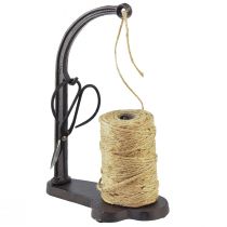 Abroller Garnhalter Gusseisen Schere Jute Rolle H25cm