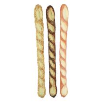 Artikel Baguette Deko-Attrappen für Bäckerei-Schaufenster, Unverwüstliche Brot-Imitate, Sortiment 45cm 3St
