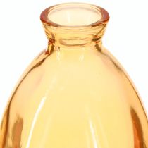 Artikel Bauchige Glas Vase Orange Ø7cm H12cm 6er Set - Dekorative Minivasen