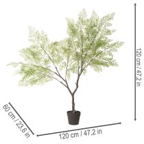 Artikel Künstlicher Baum Kunststoff Seide 120 cm Grün Braun Innenbereich