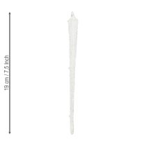 Artikel Glas Eiszapfen Weihnachtsbaumschmuck 19cm Set für festliche Deko