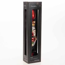 Artikel Christbaumspitze aus Echtglas, Nussknackerfigur in Rot, 28 cm