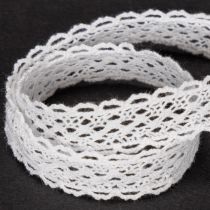 Artikel Spitzenband Baumwolle Weiß 15mm x 10m