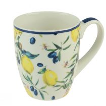 Artikel Becher Oliven und Zitronen Tasse Keramik 10,5cm