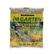 Artikel Beckmann Hornspäne 1kg Stickstoffdünger