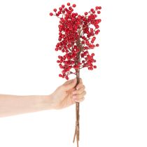 Artikel Künstlicher Ilexzweig 47cm Rot-Grün 3er Pack für Innenbereich