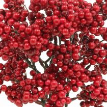 Artikel Deko Zweig mit roten Beeren Beerenzweig Herbstdeko 26cm 6St