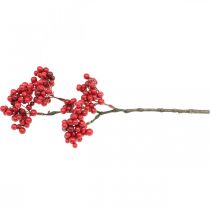 Artikel Deko Zweig mit roten Beeren Beerenzweig Herbstdeko 26cm 6St