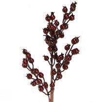 Artikel Beerenzweig Rote Beeren Dekozweige Weihnachten 39cm 2St