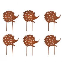 Artikel Beetstecker Igel Rost Metall Edelrost 10x8,5cm 6 St