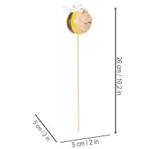 Artikel Gartenstecker Biene aus Keramik 26 cm wetterfeste Deko für Garten und Balkon 4er-Set