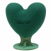 Artikel Steckschaum 3D Herz mit Fuß Steckmasse Grün 30cm x 28cm