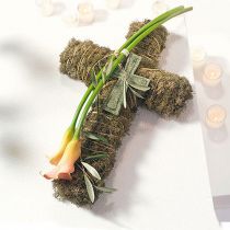 Steckschaum Kreuz klein Grün 42cm 4St Trauerfloristik