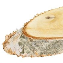 Artikel Birkenscheiben oval Natur Holzscheiben Deko 18-22cm 10 Stk Set Holzdeko Gravur