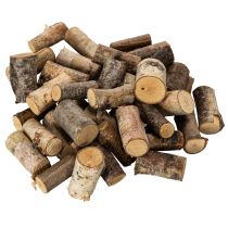 Artikel Deko-Holzstücke Birke mit Rinde 3cm 300g für Bastelarbeiten