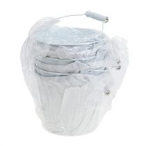 Artikel Blecheimer Weiß Ø14cm H12cm 6 St