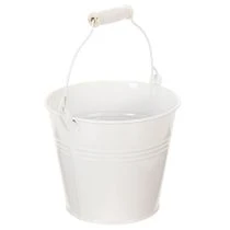 Artikel Blecheimer Weiß Ø14cm H12cm 6 St