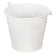 Artikel Blecheimer Weiß Ø14cm H12cm 6 St
