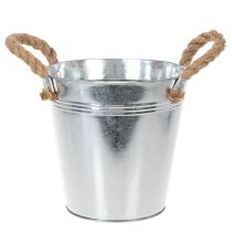 Artikel Blecheimer mit Seilgriffen glänzend Ø18cm