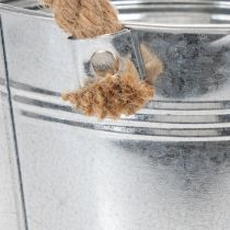 Artikel Blecheimer mit Seilgriffen glänzend Ø18cm