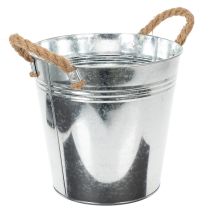 Artikel Blecheimer mit Seilgriffen glänzend Ø22cm