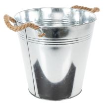 Artikel Blecheimer mit Seilgriffen glänzend Ø25cm