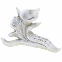 Grabschmuck Calla-Blüte "Im stillem Gedenken" 10cm x 6cm 4St