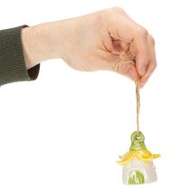 Artikel Keramik Hängedeko Feenhaus in Blumenform 6cm 6er-Set – Zauberhafte Dekoration für Garten und Zuhause