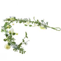 Artikel Blumengirlande Künstlich Creme Gelb Weiß 125cm Deko Floristik21